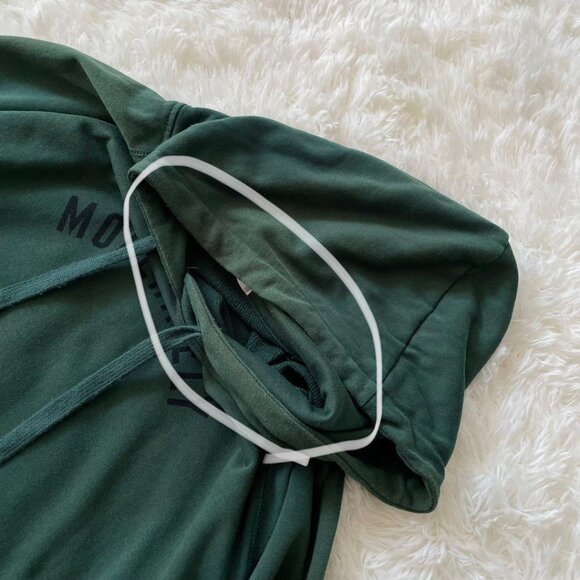 Corza Long Hoodie Dress L - Green Sweatshirt - Picture 5 of 6